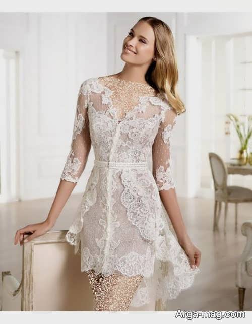 مدل لباس عروس کوتاه 