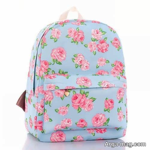 کیف مدرسه گلدار 