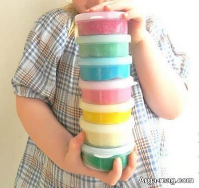 خمیر بازی رنگی برای کودکان 