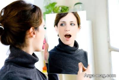 درمان لکنت زبان با آینه