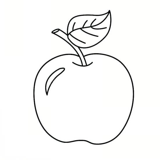 نقاشی سیب برای کودکان 