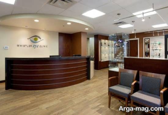 دکوراسیونو دیزاین مطب چشم پزشکی