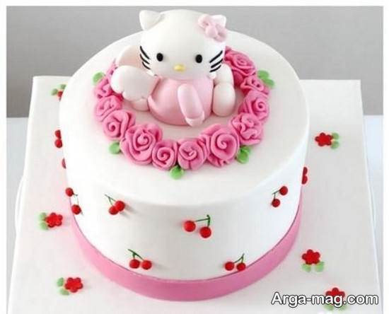 کیک تولد طر زیبای زنانه