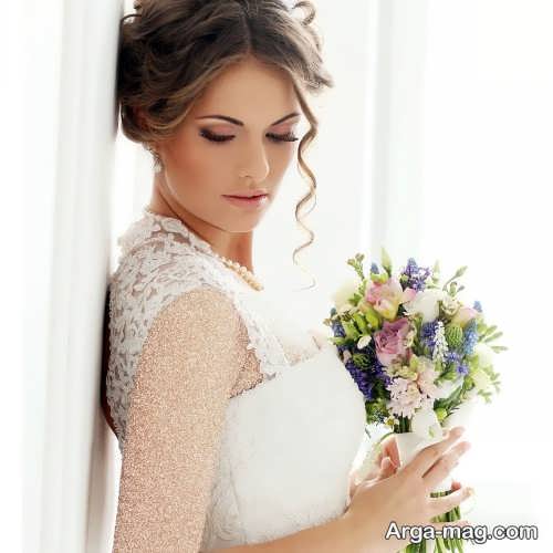 فیگور عکس عروس با دسته گل 