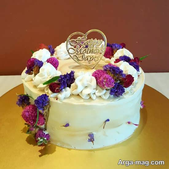 تزیین زیبا و خلاقانه کیک برای روز مادر 