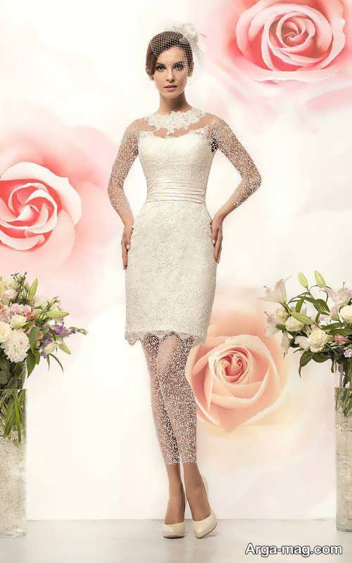 مدل لباس عروس زیبا و کوتاه 