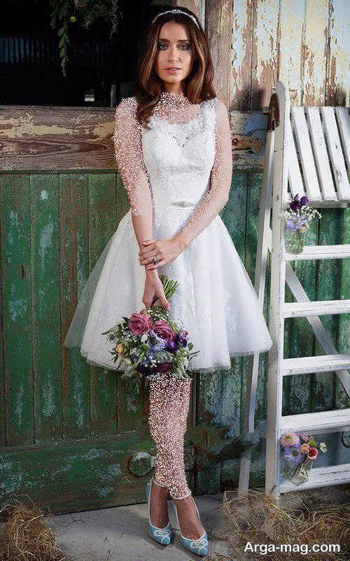 مدل لباس عروس کوتاه و زیبا 