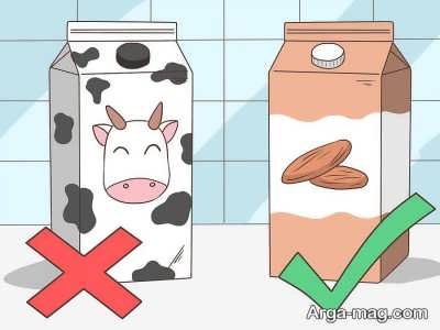 استفاده از شیر بادام به جای شیر گاو