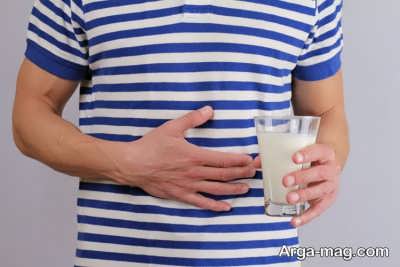 درد شکم پس از نوشیدن شیر