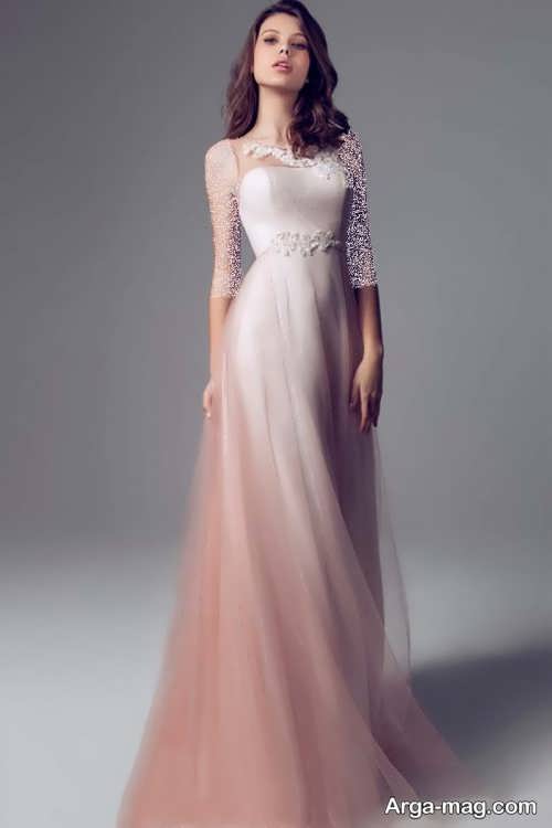 مدل لباس عروس فرمالیته رنگی 