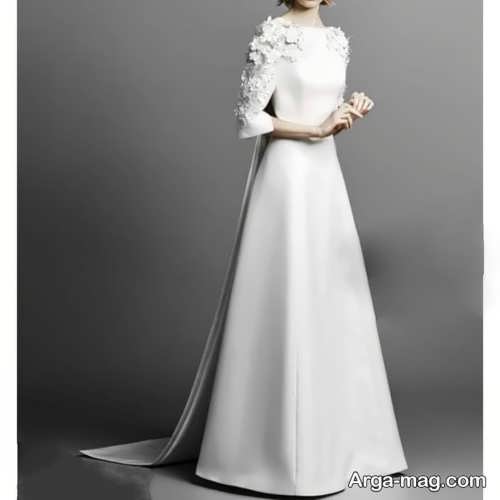 لباس عروس سفید و بلند 