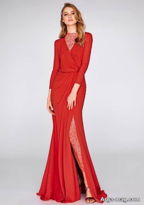 لباس مجلسی قرمز زنانه 