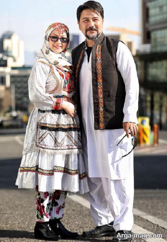 امیر حسین صدیق و همسرش