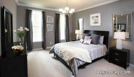 طراحی اتاق خواب خاکستری