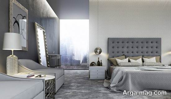زیبایی اتاق با رنگ خاکستری