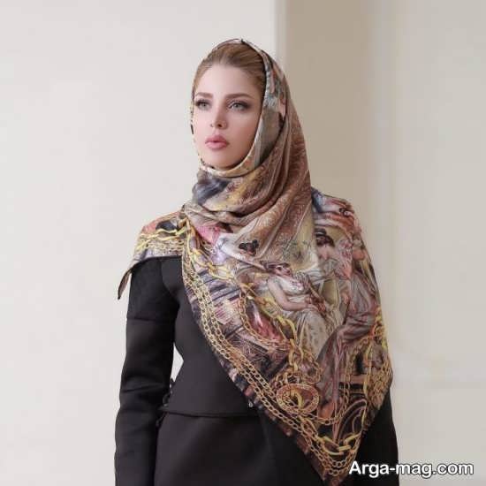 روسری های زنانه مجلسی 2019 طرح دار متفاوت