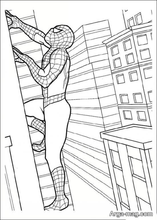 نقاشی با مضمون مرد عنکبوتی