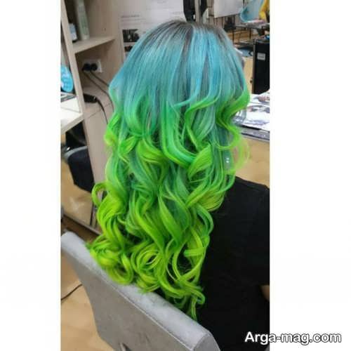 رنگ موی سبز 