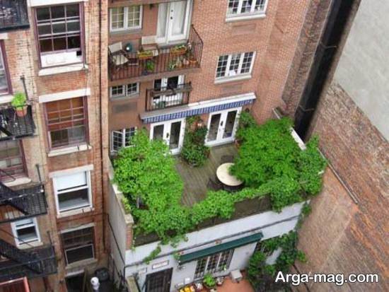  ایجاد فضای سبز در پشت بام