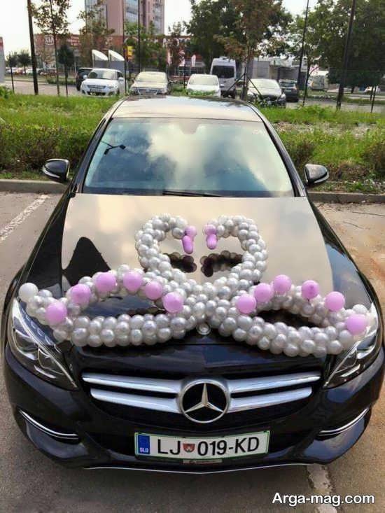 دکوراسیون زیبای ماشین عروس ماشین عروس