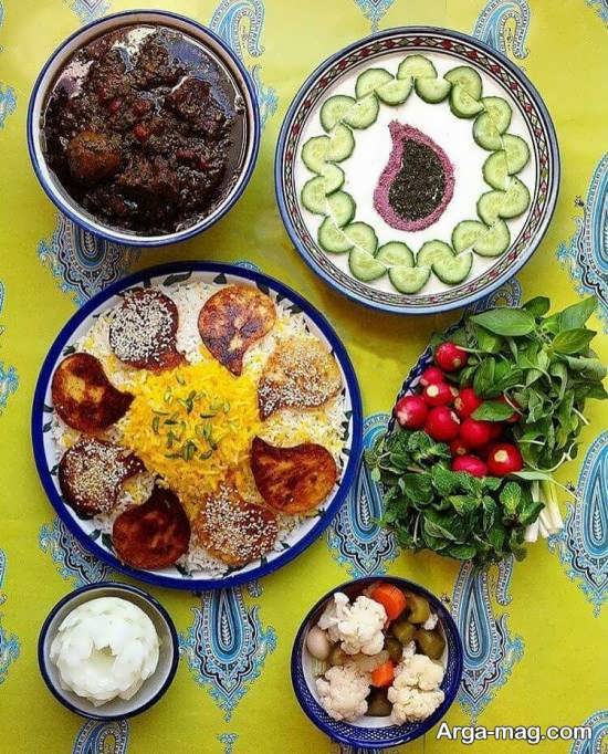 زیباترین تزئینات غذاهای ایرانی