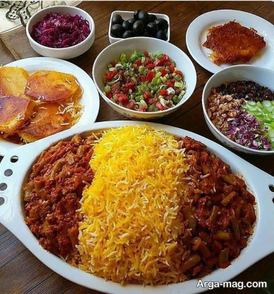 متنوع ترین تزئینات غذاهای ایرانی
