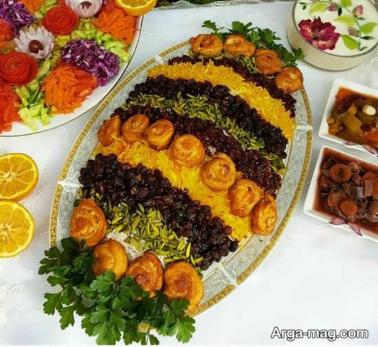 تزیین شیک غذاهای ایرانی