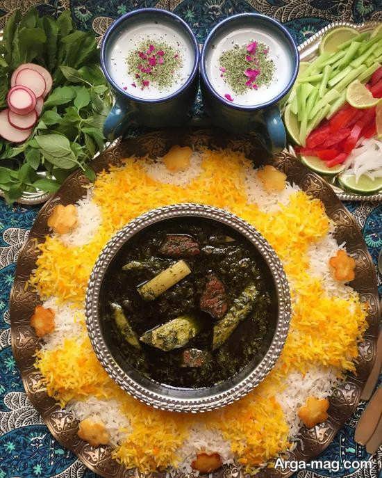 ایده های هنرمندانه برای تزئینات غذاهای ایرانی 