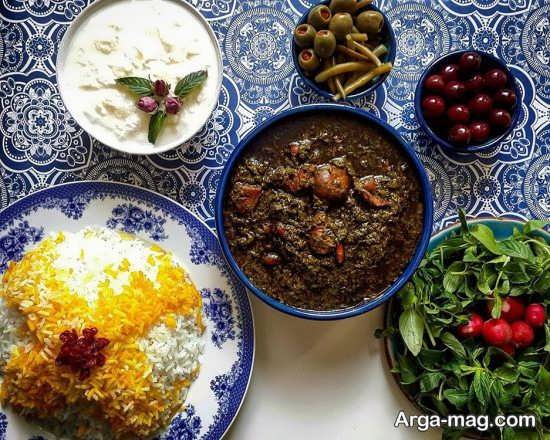 ایده های دوست داشتنی برای تزئینات غذاهای ایرانی 
