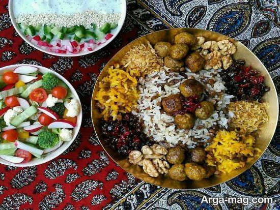 تزئینات زیبا غذاهای ایرانی