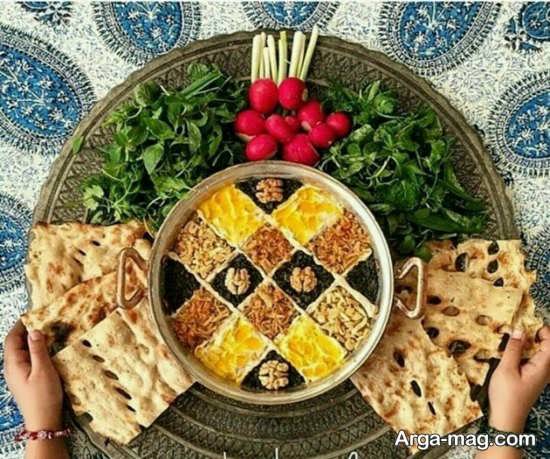 تزئینات متفاوت غذاهای ایرانی