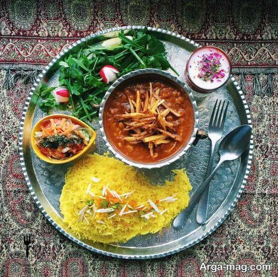 تزئینات خلاقانه غذاهای ایرانی