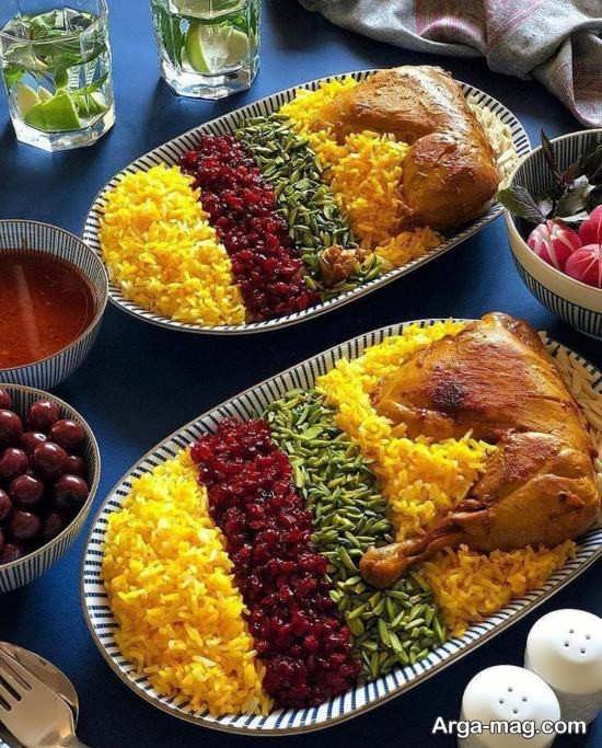 تزیین جذاب غذاهای ایرانی