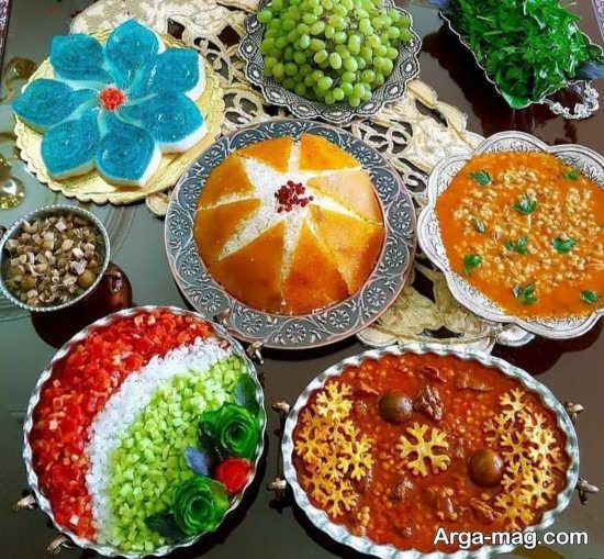 تزیین جذاب غذاهای ایرانی