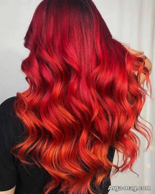 رنگ مو فانتزی قرمز 