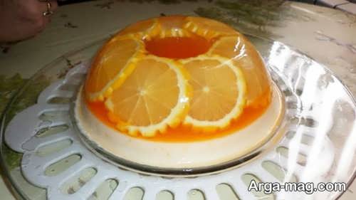 تزیین ژله پرتقال 