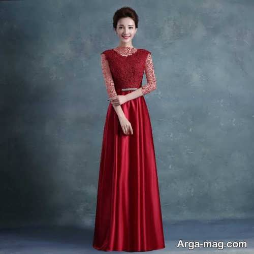 لباس حریر زیبا و قرمز 