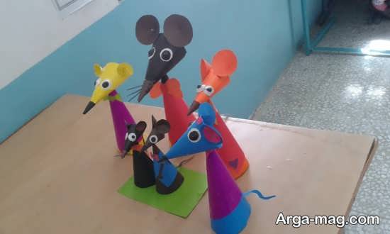 ایده های جذاب برای ساخت کاردستی به شکل موش
