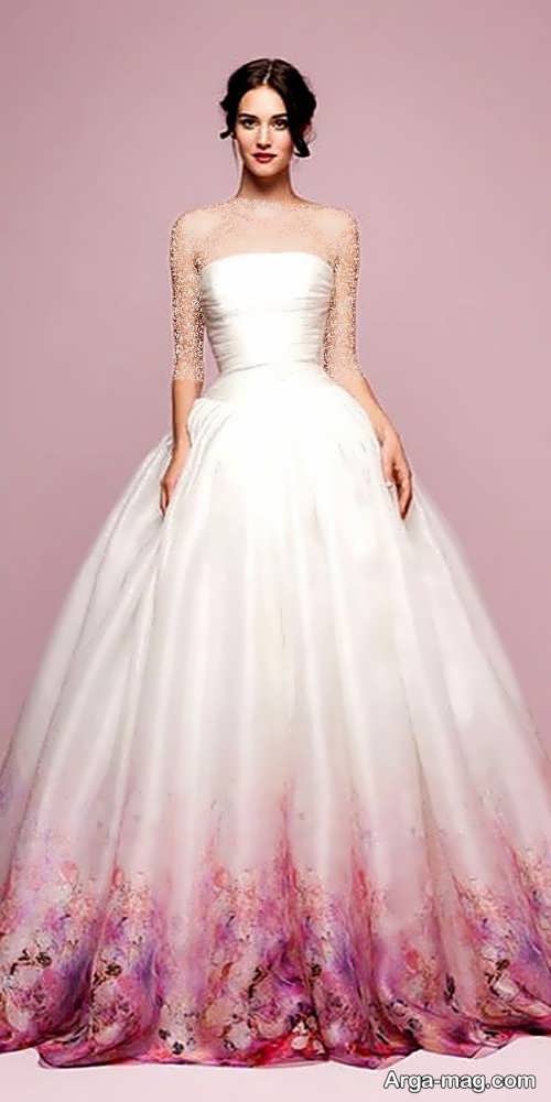 لباس عروس رنگی 