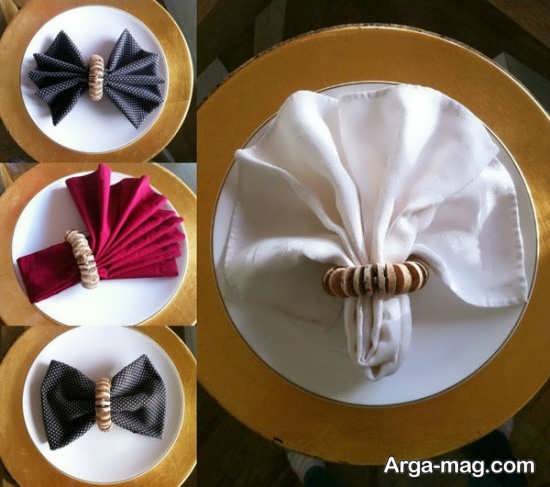 ایده های جالب برای تزئین دستمال سفره