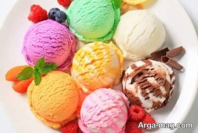 بستنی ایتالیایی خوشمزه 