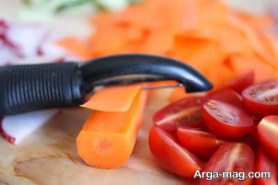 خرد کردن هویج 