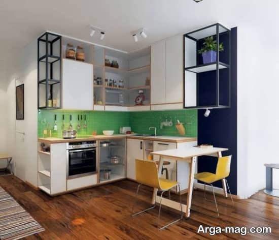 طراحی جالب آشپزخانه کوچک