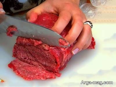 برش زدن گوشت 