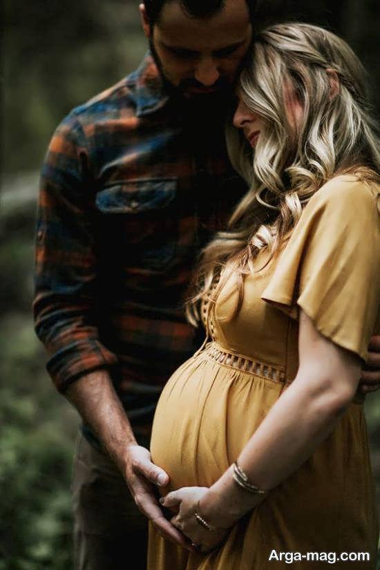 ایده متفاوت و زیبای عکس دو نفره بارداری