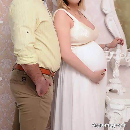 مدل عکس بارداری دو نفره شیک و تازه