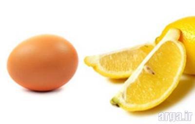 ماسک تخم مرغ و لیمو
