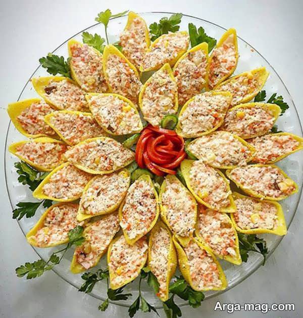 تزیینات مجلسی سالاد ماکارونی