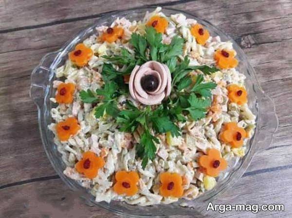 تزیینات جدید سالاد ماکارونی
