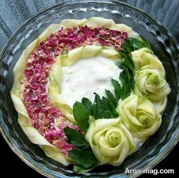 تزیینات زیبای ماست و خیار با ایده های بی نظیر